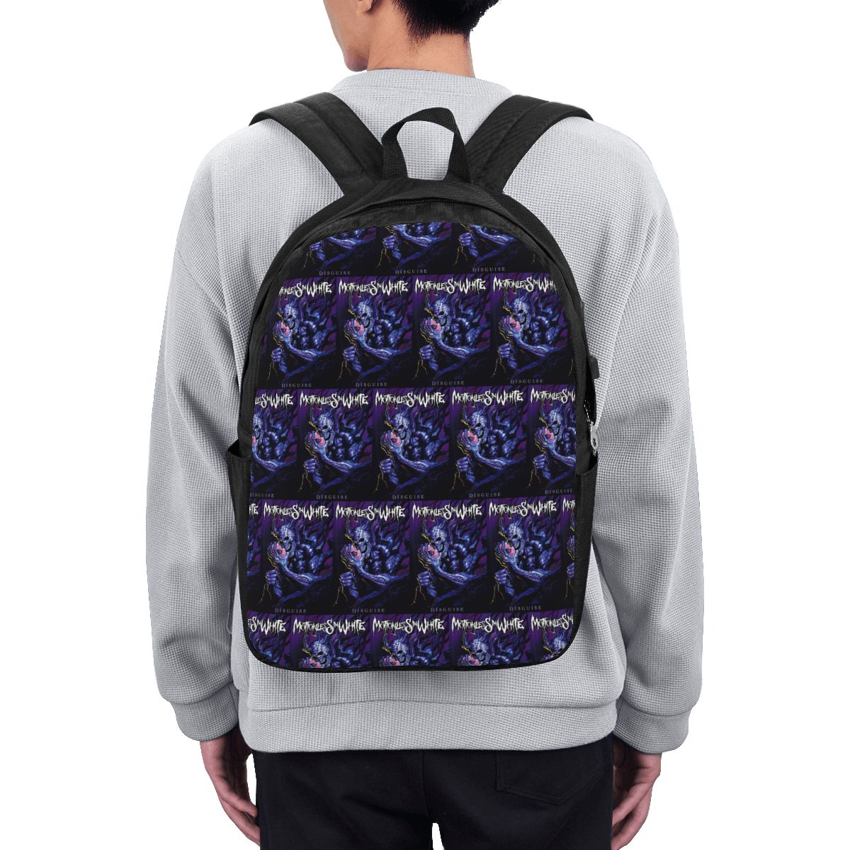 Laptop Bag - กระเป๋าเป้สะพายหลังสีขาว Motionless In White กระเป๋าใส่โน้ตบุ๊ค กระเป๋าคอมพิวเตอร์