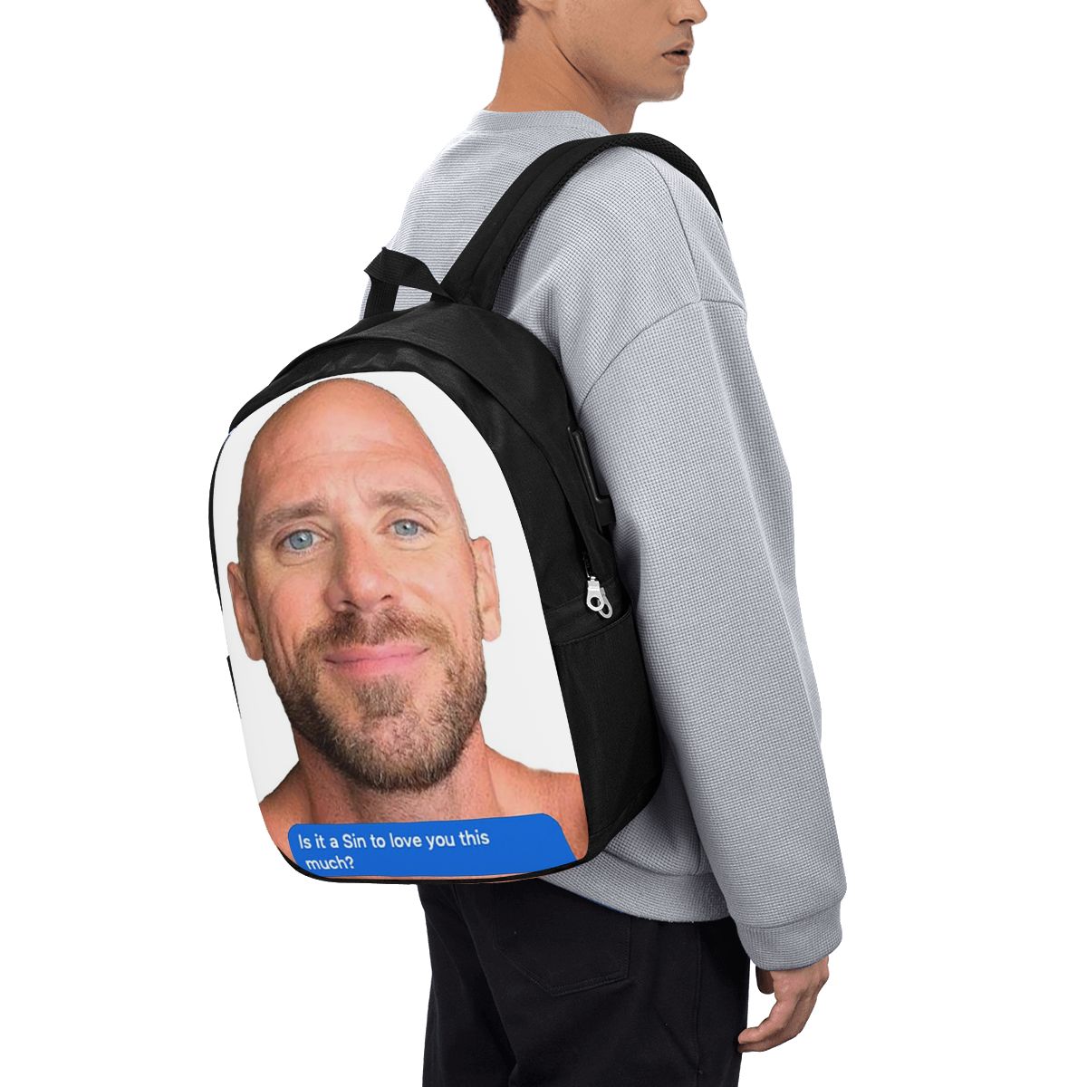 Laptop Bag - จอห์นนี่ ซินส์ ฟลิร์ตตี้ เท็กซ์ บับเบิ้ลกระเป๋าเป้สะพายหลัง กระเป๋าใส่โน๊ตบุ๊ค