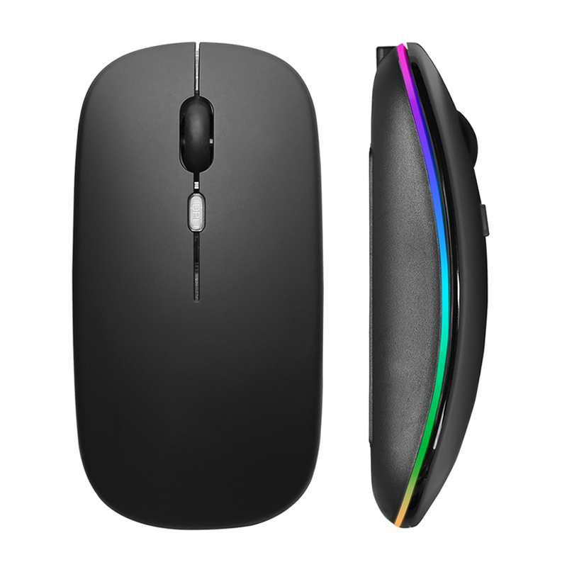 Laptop Mouse - เมาส์ไร้สาย RGB ชาร์จ USB 2.4GHz บลูทูธเม้าส์คอมพิวเตอร์ไร้สายเมาส์เกมมิ่งแบบมีไฟ