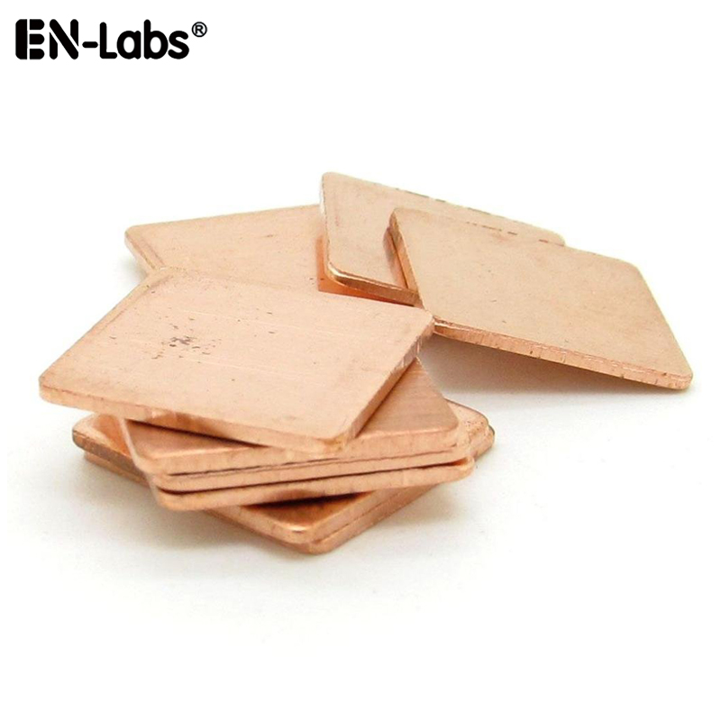 Laptop Cooling Pad - 15x15 มม.ฮีทซิงค์แผ่นความร้อน, แผ่นทองแดงแล็ปท็อป CPU GPU หน่วยความจำ