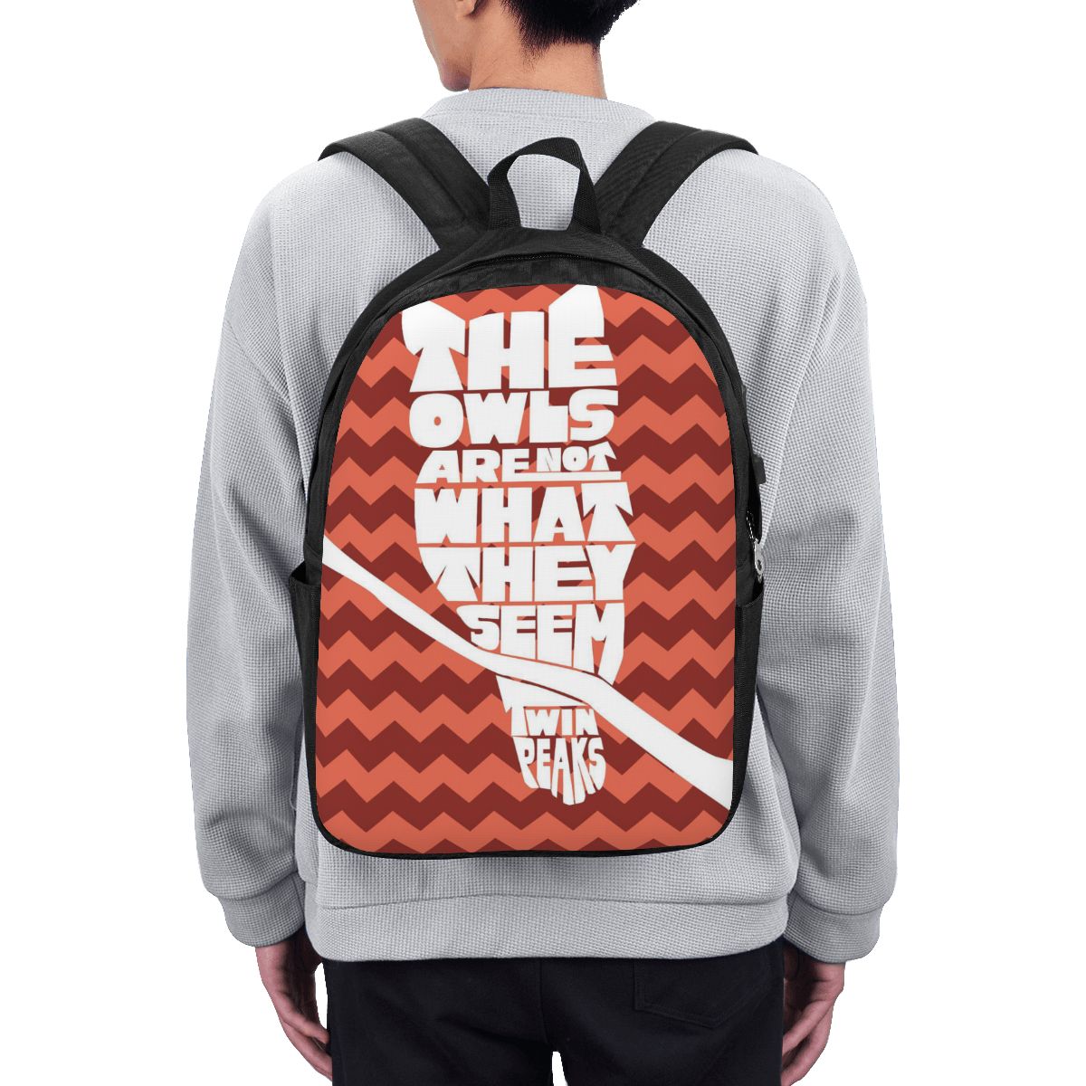 Laptop Bag - ทวินพีคส์ เรดรูมกระเป๋าเป้สะพายหลังกระเป๋าเดินทางกระเป๋าโน๊ตบุ๊คคอมพิวเตอร์กระเป๋านักเรียนวิทยาลัยกระเป๋าสะพายแล็ปท็อปสำหรับผู้ชายผู้หญิง