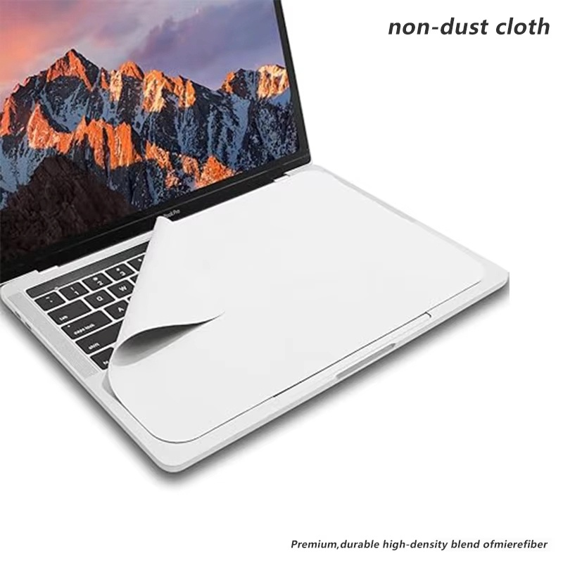 Keyboard Cover - ผ้าทำความสะอาดหน้าจอ ป้องกันคีย์บอร์ด ผ้าไมโครไฟเบอร์กันฝุ่น สำหรับ MacBook 13