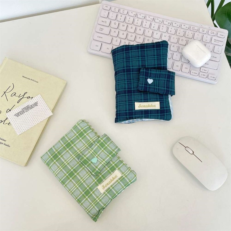 ปกผ้าลายตารางสีเขียวขาวสำหรับส - Laptop Sleeve บทวิจารณ์และราคา