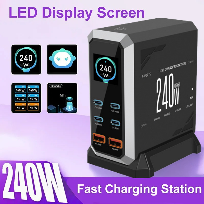 ใหม่ 2026 ที่ชาร์จ GaN 240W 6- - Laptop Charger บทวิจารณ์และราคา