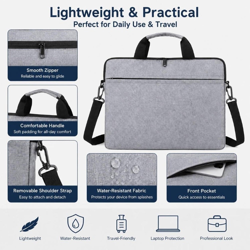 กระเป๋าใส่แล็ปท็อปแบบมีสายสะพา - Laptop Sleeve บทวิจารณ์และราคา