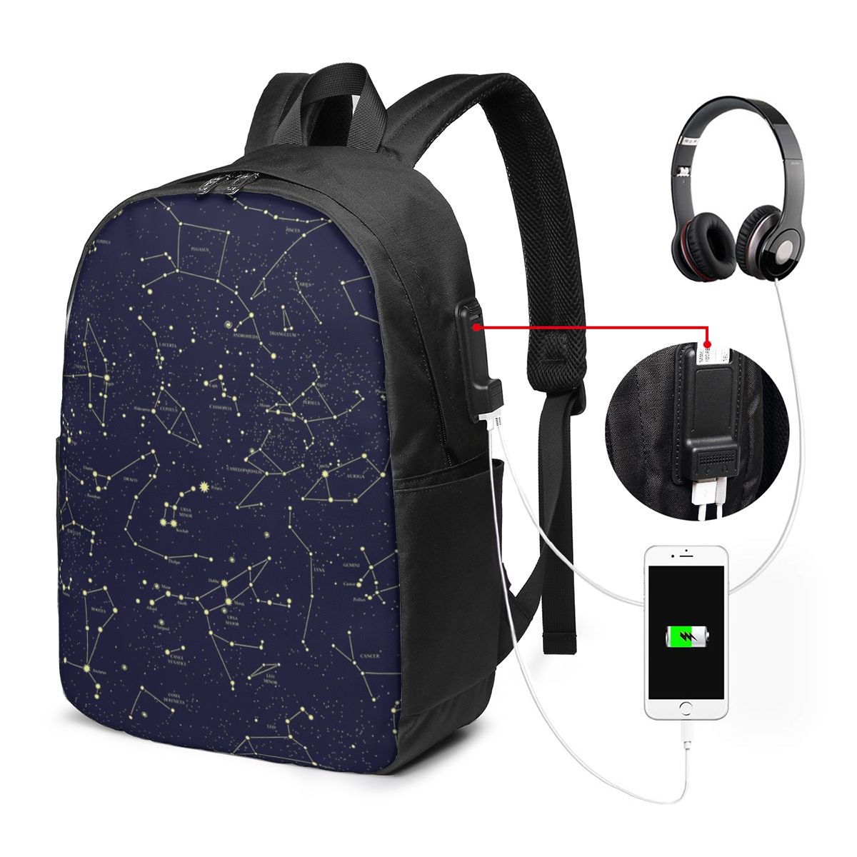 ท้องฟ้ายามค่ำคืน ดาวสีทอง กลุ่ - Laptop Bag บทวิจารณ์และราคา