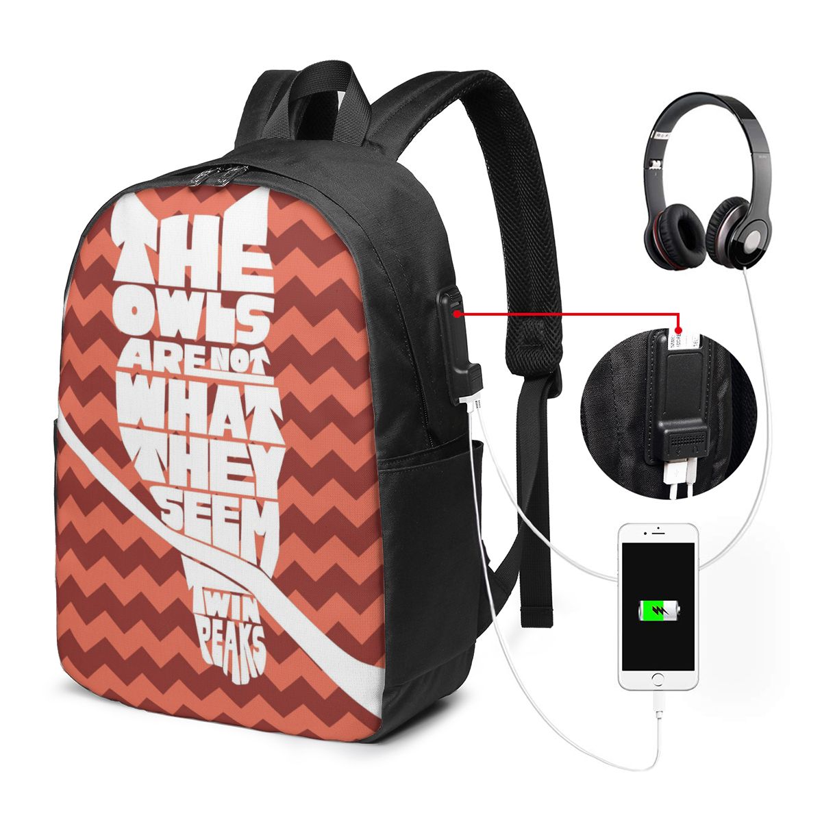 ทวินพีคส์ เรดรูมกระเป๋าเป้สะพา - Laptop Bag บทวิจารณ์และราคา