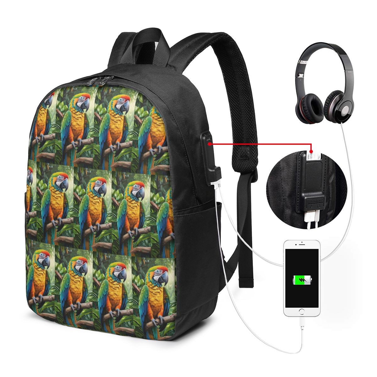 กระเป๋าเป้สะพายหลังนกแก้วมาคอว - Laptop Bag บทวิจารณ์และราคา